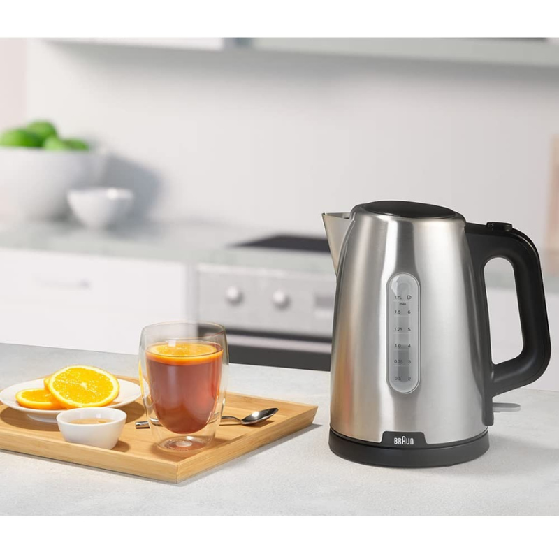 Braun PurShine Electric Kettle - 1.7 Liters- 2200W- Black - WK 1500