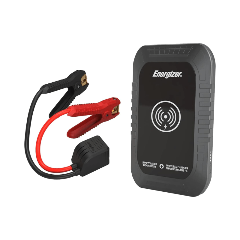 Energizer Portable Auto Battery Charger Jump Starter  12V Lithium Jump Starter Box  Car Battery Booster Pack  Portable Power Bank Charger   Jumper Cables up to 6L Gas 3L Diesel Engine - ETL Certified