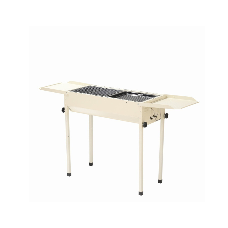 Porodo Lifestyle Camping Portable Charcoal Grill/Carbon Oven - White