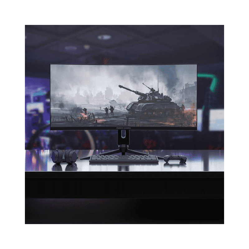 Porodo Gaming Ultra Wide Curved Gaming Monitor 34 165Hz - Black