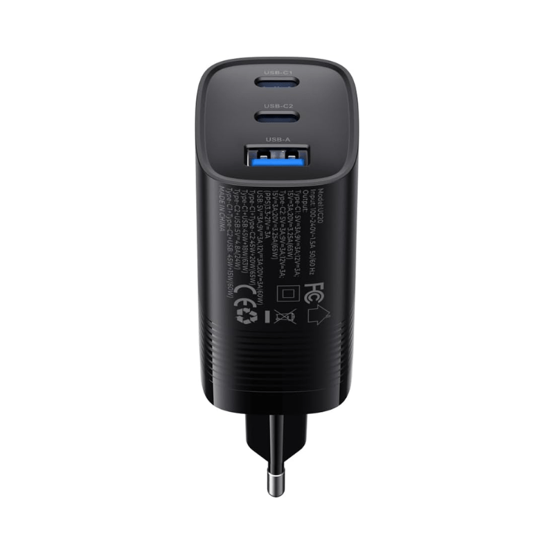 HAVIT Mobile series-TRAVEL CHARGER BLACK -UC20 EU