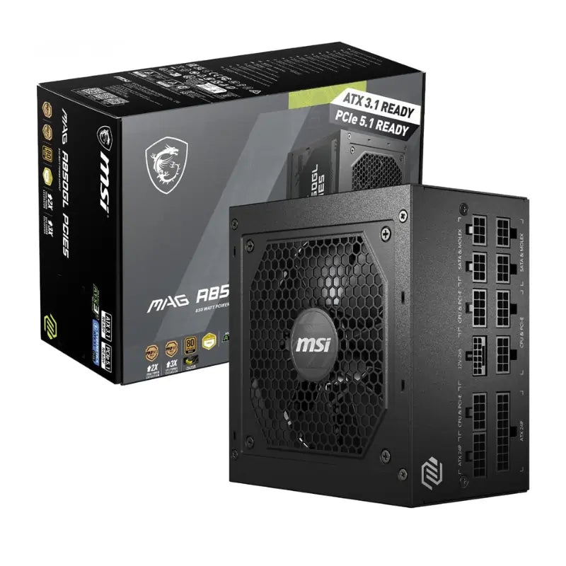 MSI MAG A850GL Modular – 80 Plus Gold 850W PCIE 5.1 & ATX 3.1