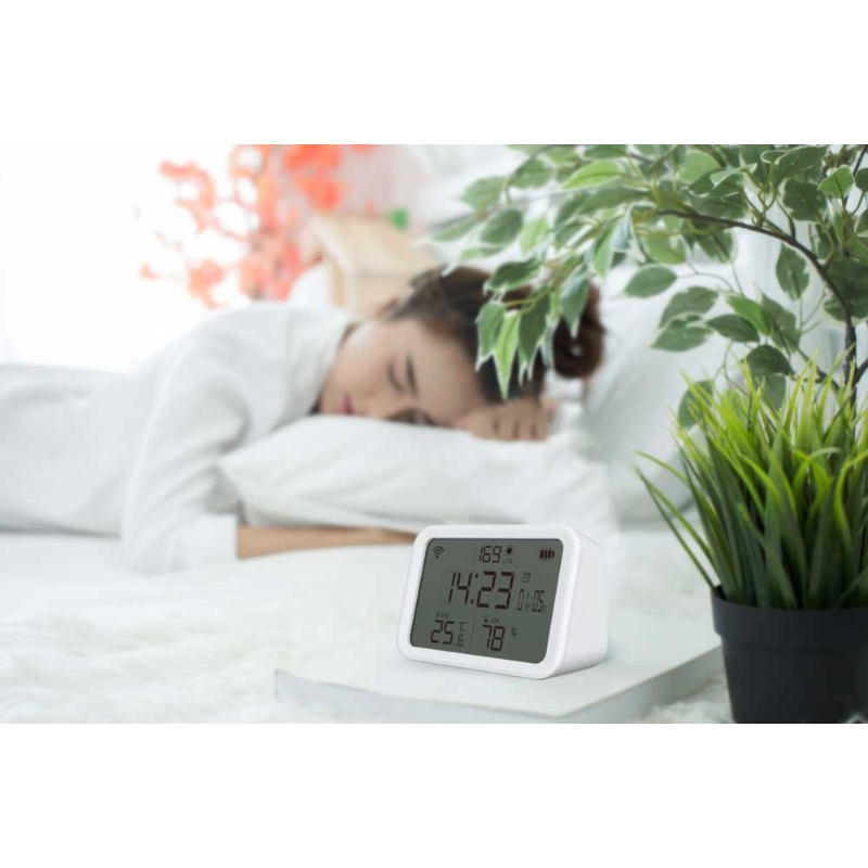 Porodo Smart Clock Lifestyle 4 in 1 Temperature and Humidity Sensor