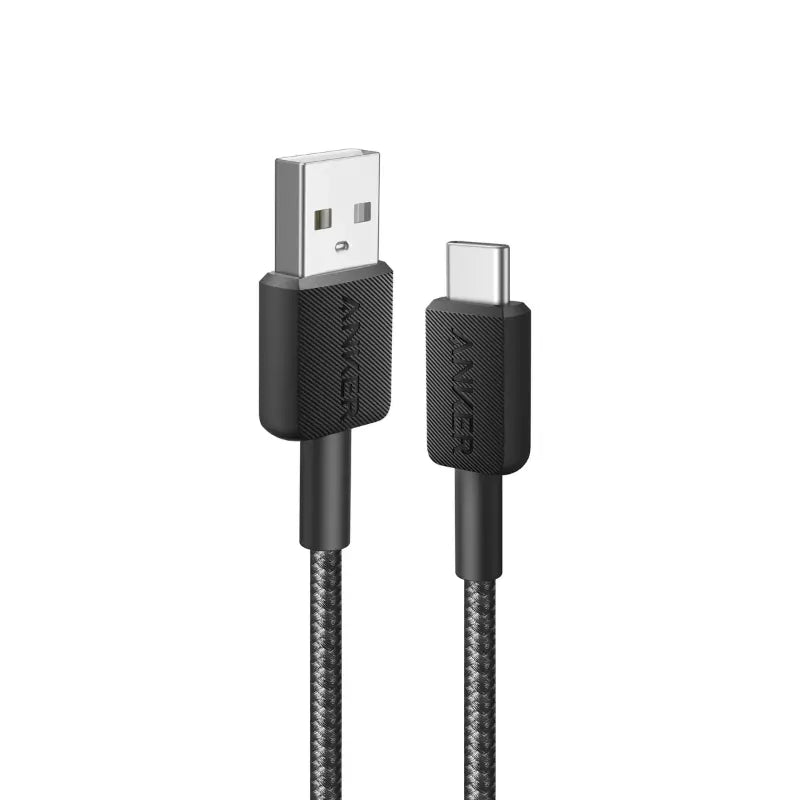 Anker 322 USB-A to USB-C Cable (3ft Braided) Black A81H5H11