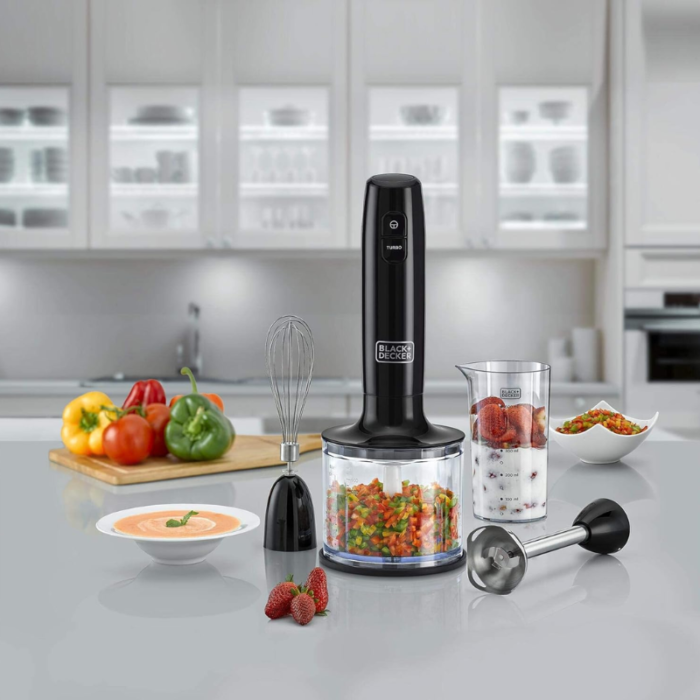 Black & Decker 3‑in‑1 Hand Blender HB600B‑5 – 600 W