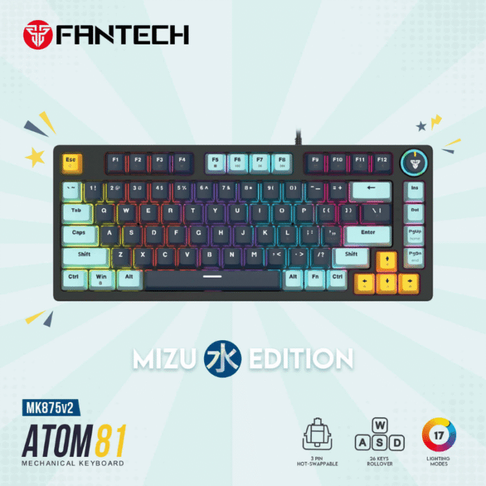 Keyboard Fantech Mechanical ATOM81 MK875v2 Navy