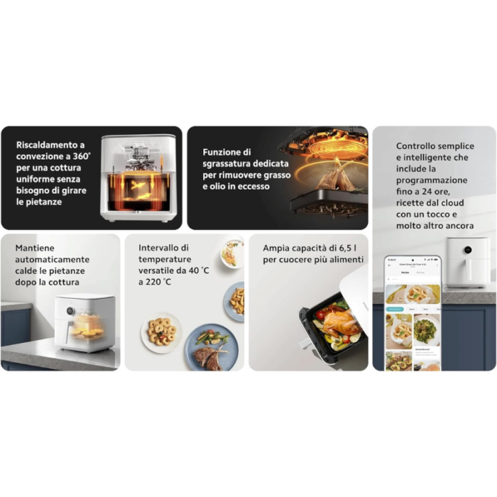 AirFryer Smart 6.5L mi black