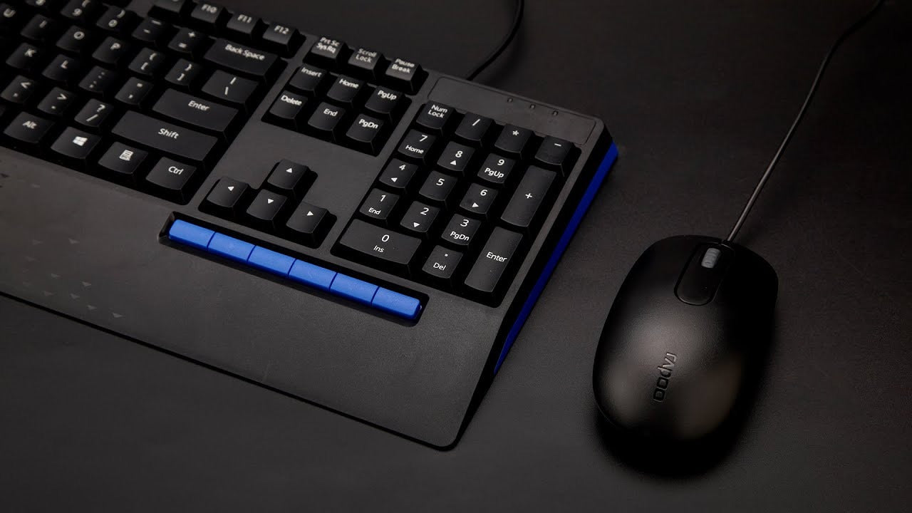 Rapoo Combo Mouse & Keyboard Wireless X1960 Black