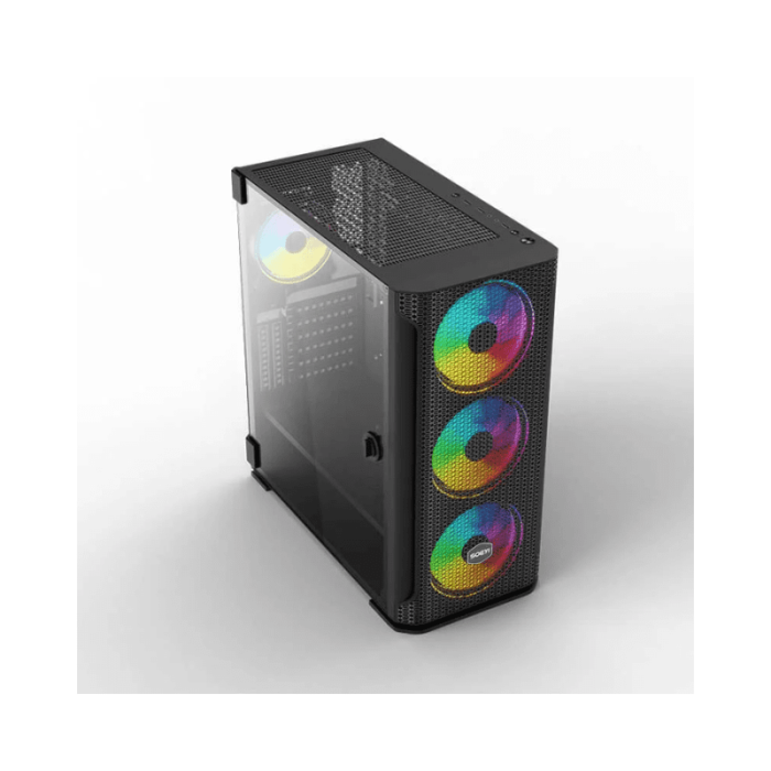 Technozone C-600 Case with 6 RGB Fans Controller Remote