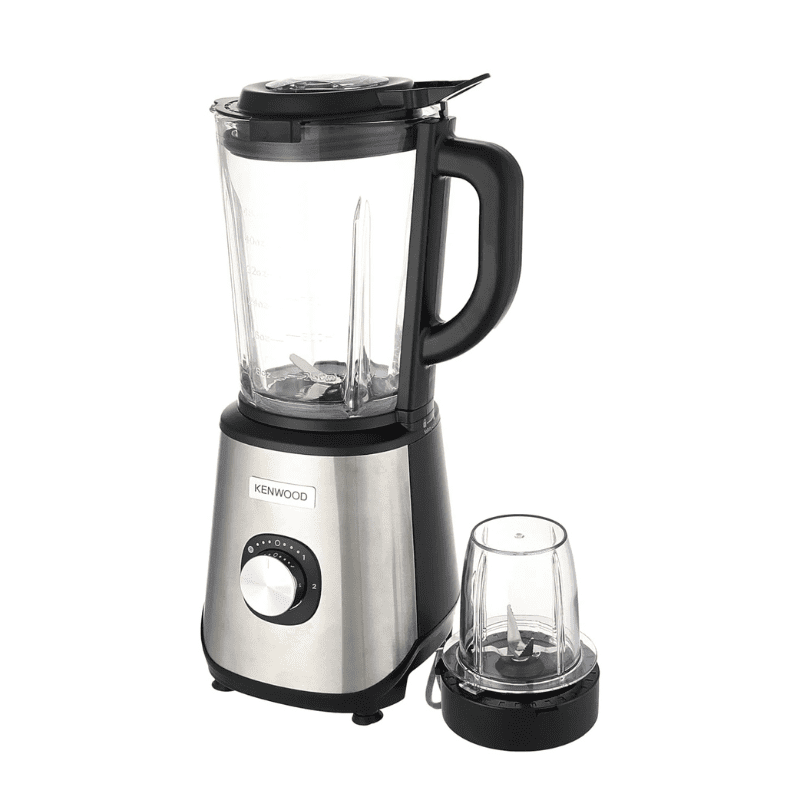 Kenwood Glass Countertop Blender with 2 Mills, 1000W, 2 Liters Blm45.720Ss