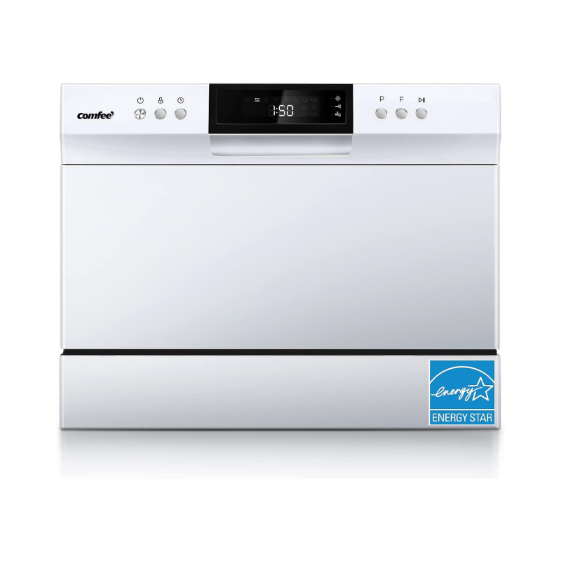 COMFEE Mini Dishwasher Countertop Dishwasher 3 Place Settings 6 programs