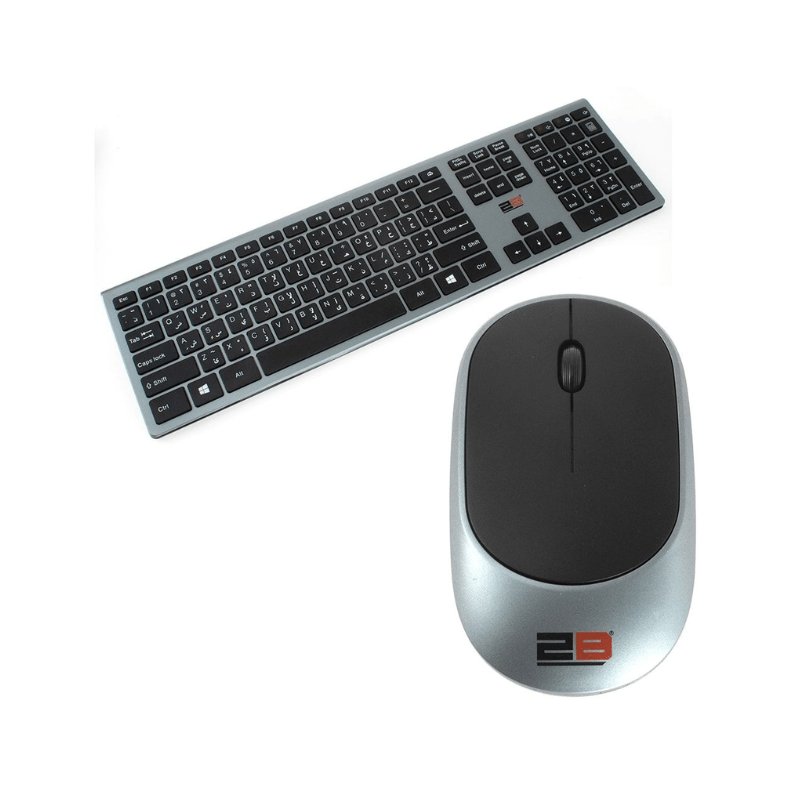 Business Series Wireless Combo Keyboard and Mouse Dark gray Black