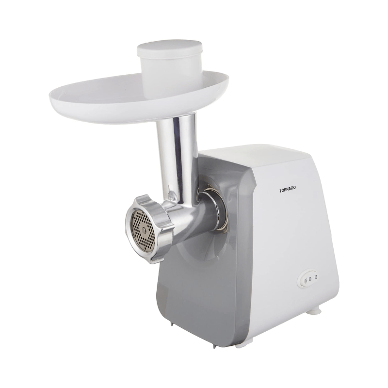 Tornado meat grinder 1200 watt stainless discs turbo speed white mg-1200t