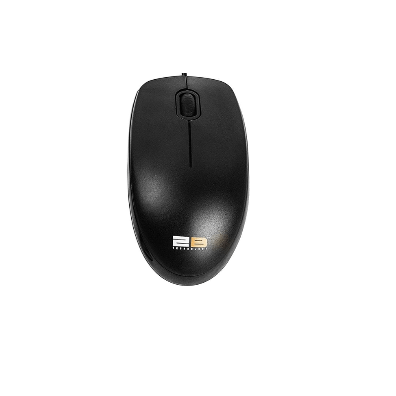 2B - Business Series Wired Mouse Blue track in Black Box And Serial Number And 2M Shielded Cable