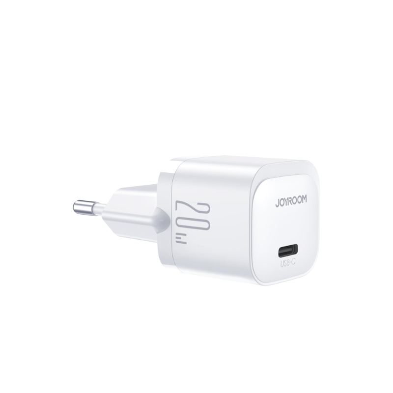 JOYROOM Fast Charger Mini Kit Type C + Cabel Lightning 1m 20W White JR TCF02EU