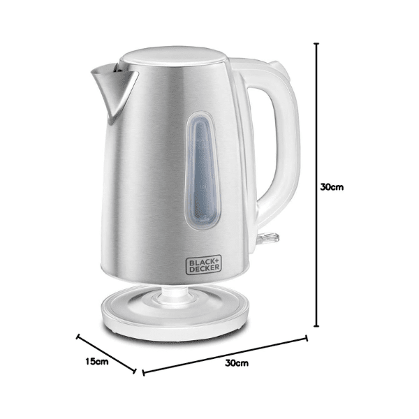 BLACK DECKER 2200W 1.7L Cordless Electric Kettle With Water JC454-B5