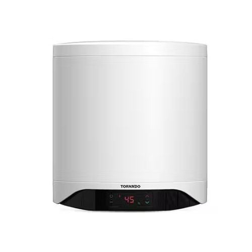 Tornado Electric Water Heater 30 L Enamel Digital White Teee-30dw