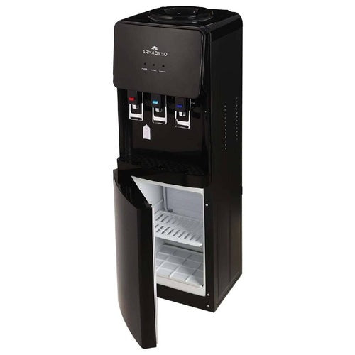 Armadillo Hot- Cold- and Normal Water Dispenser with Refrigerator 3 Taps