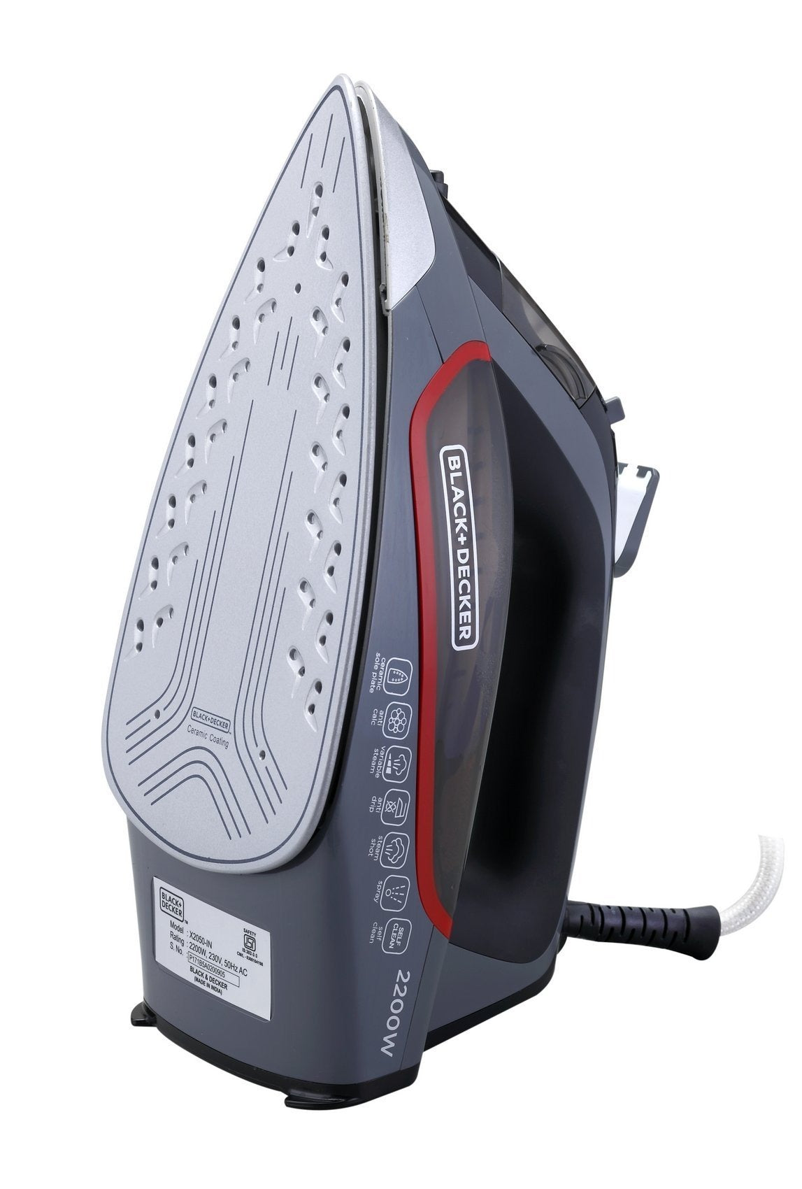 Black & Decker X2050-B5 Steam Iron Watt 2200
