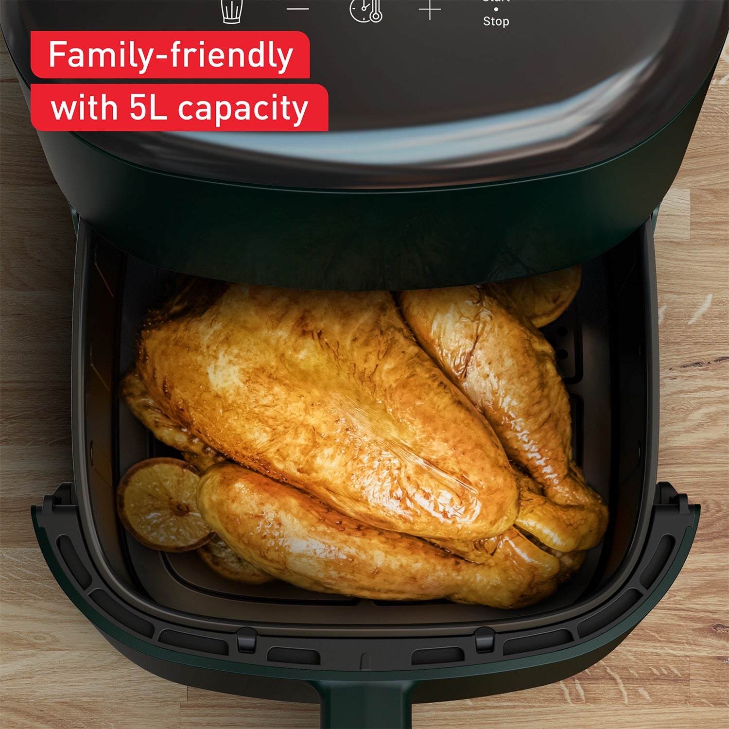 Tefal Air Fryer Easy Fry Max - 5 Liters- 1600W - Black- EG2458EG