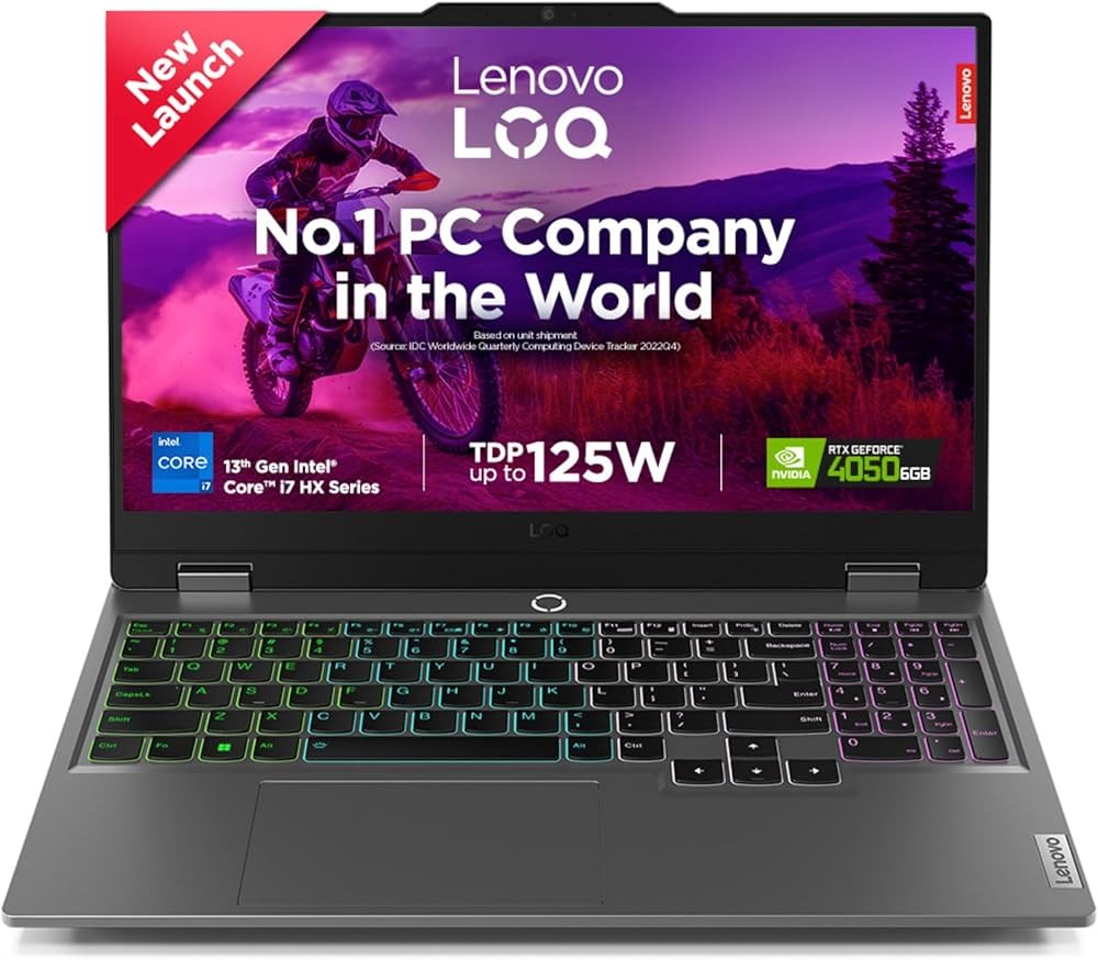 Lenovo LOQ 8PED Core i7-13650HX 14 Cores 16GB DDR5 512GB SSD 6GB RTX 4050 144Hz 15.6- - 2 Years