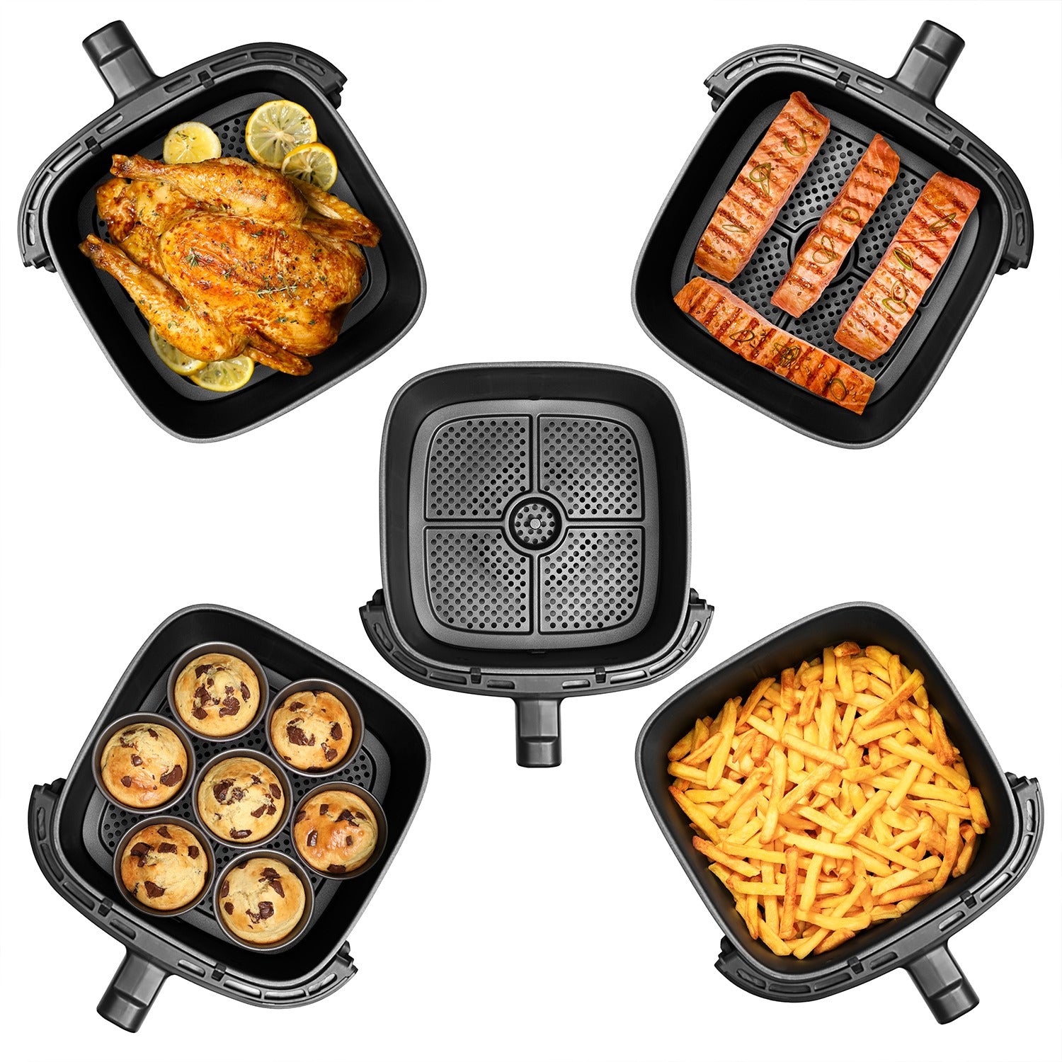 Tefal Air Fryer Easy Fry Max - 5 Liters- 1600W - Black- EG2458EG