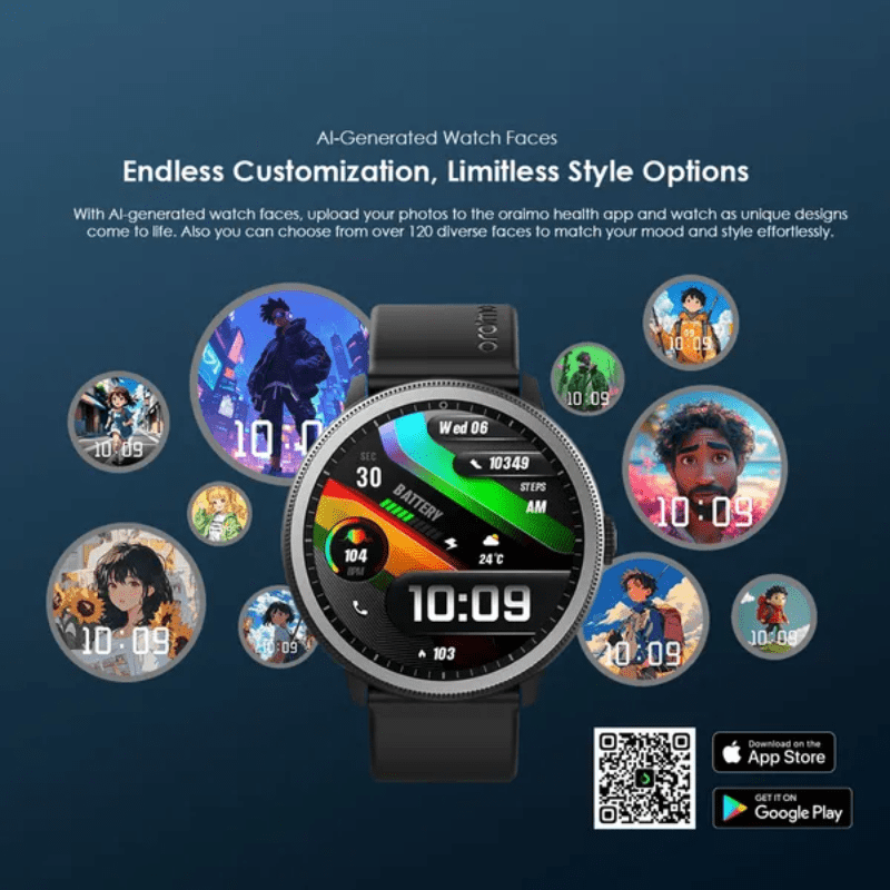 oraimo Watch OSW-820 Smart Watch Black