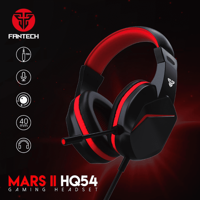 Headset Fantech Gaming MARS II HQ54 Black 3.5MM