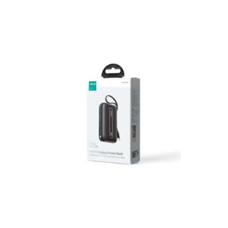 JOYROOM Power Bank 22.5W Mini Fast Charging 10000mAh with Lightning & Type C Dual Cables Black JR L012