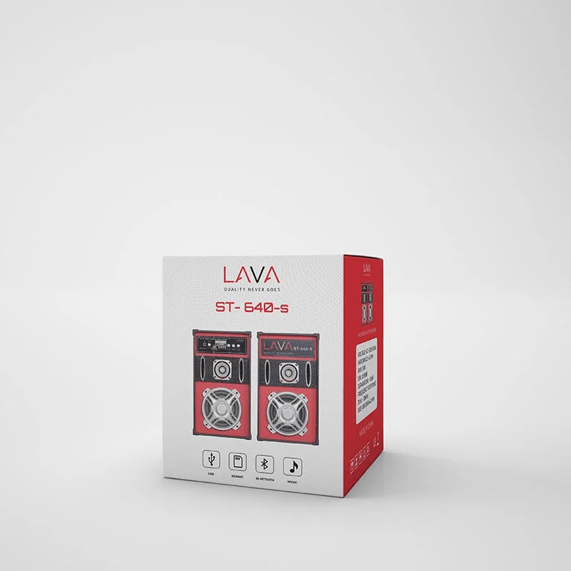 LAVA ST 640 S(8) Big Size Subwoofer USB R FM BT LED 2.0