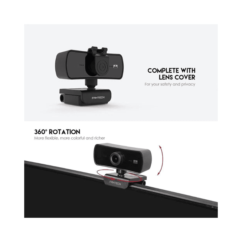 Fantech C30 LUMINOUS Quad HD 2K Webcam With Built-In Microphone