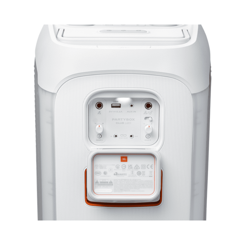 JBL PartyBox Club 120 Portable Bluetooth Speaker - White