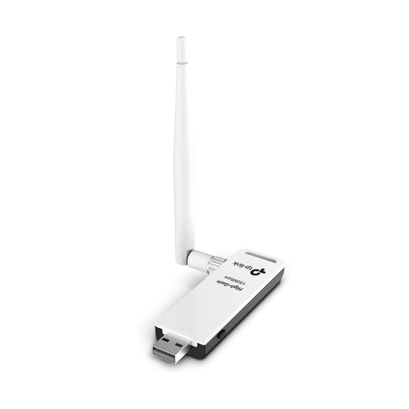 TP-Link TL-WN722N High Sensitivity Wireless USB Adapter - Up to 150Mbps