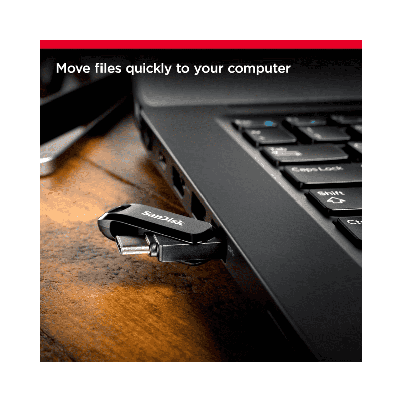 محرك أقراص فلاش SanDisk Ultra Dual Drive Go USB Type C بسعة 32 جيجابايت