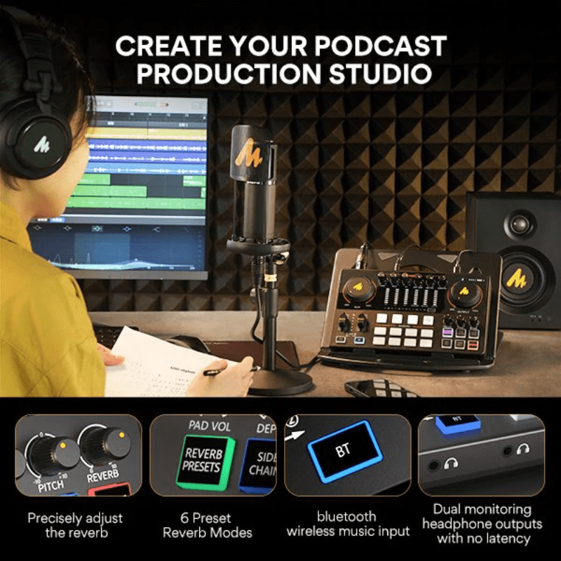 Mixer Maono-CASTER E2 E2 Podcasting Console