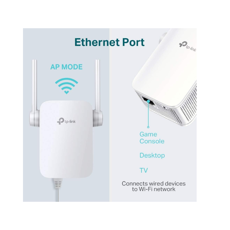 TP-Link TL-WA855RE V2 Wi-Fi Repeater Range Extender - 300Mbps- 2.4GHz