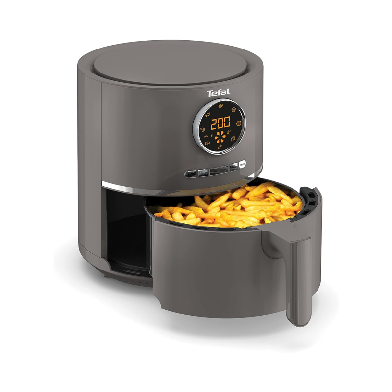 مقلاة تيفال ألترا ديجيتال الهوائية - 4.2 لتر - 1600 واط - رمادي فحمي - EY111B15