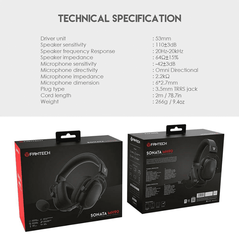 سماعة الألعاب متعددة المنصات فانتيك SONATA MH90