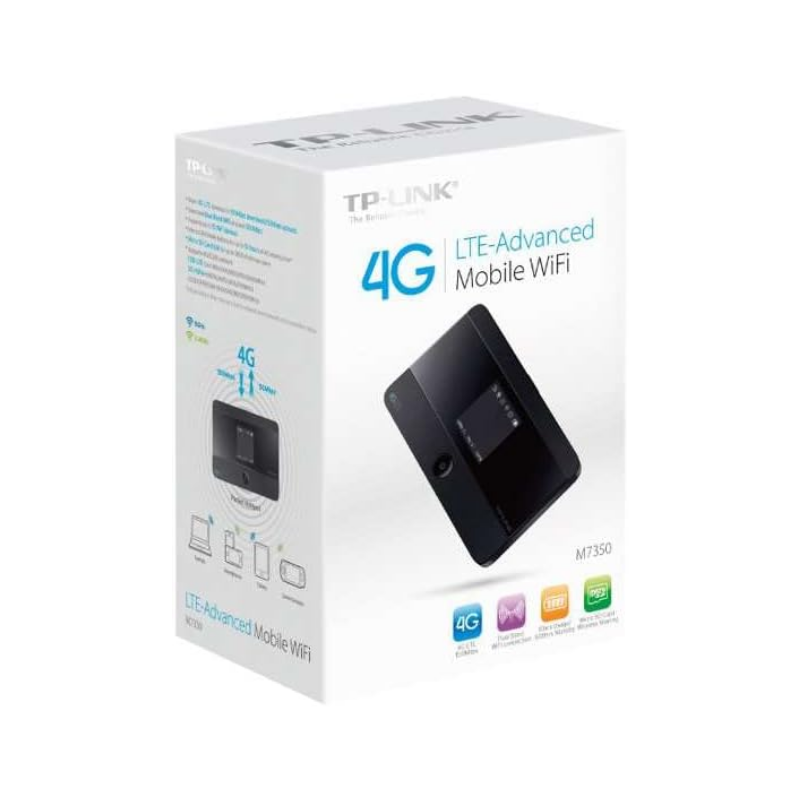 TP-Link Mobile Wi-Fi 4G LTE SIM Card Plug & Play Router - M7350
