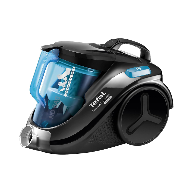 Tefal Compact Power Bagless Vacuum Cleaner- 750 Watt- Turquoise - TW3751EG