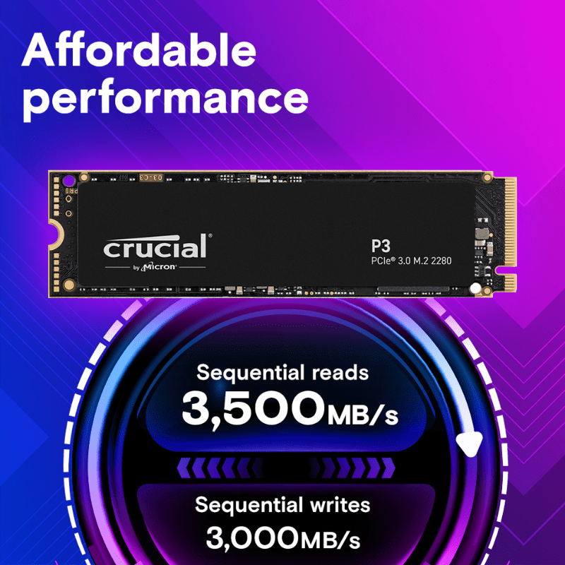 Crucial P3 2TB NVMe M.2 2280 SSD