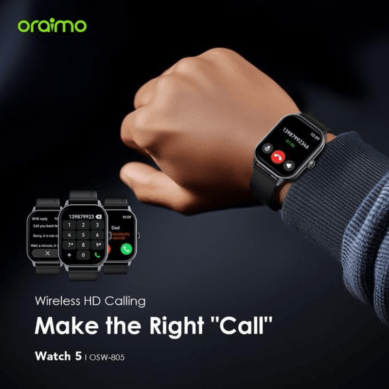 Oraimo Watch 5 - OSW-805 Smart- 2.01 Inch