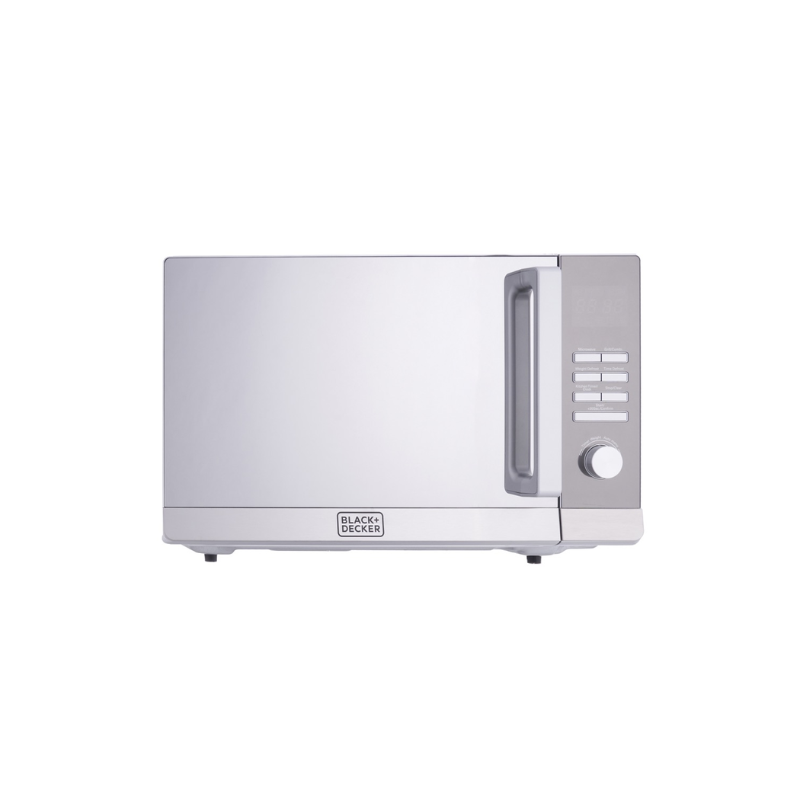 Black & Decker Microwave Oven With- Grill- 30 Liter- 900 Watt- Silver MZ30PGSS