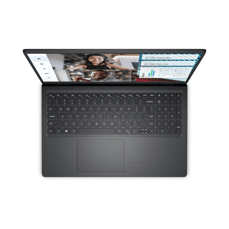 Dell Vostro 3520 Laptop - 12th Intel Core i5-1235U 10-Cores, 8GB RAM, 512GB SSD, Intel UHD Graphics, 15.6" FHD (1920 x 1080) 120Hz 250 nits Anti-Glare, FingerPrint, Ubuntu - Carbon Blac