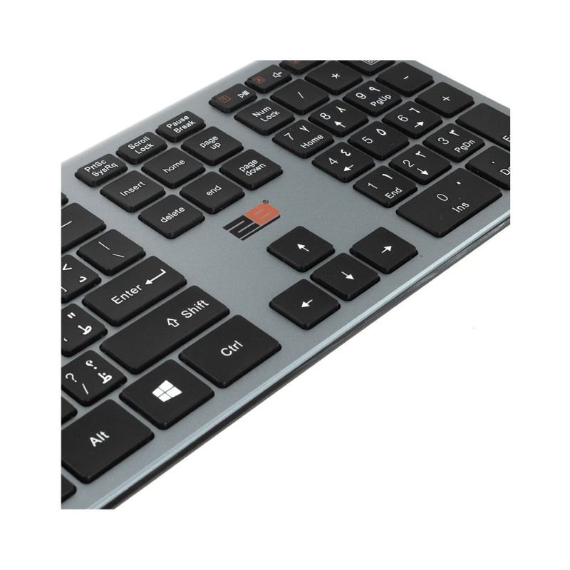 Business Series Wireless Combo Keyboard and Mouse Dark gray Black