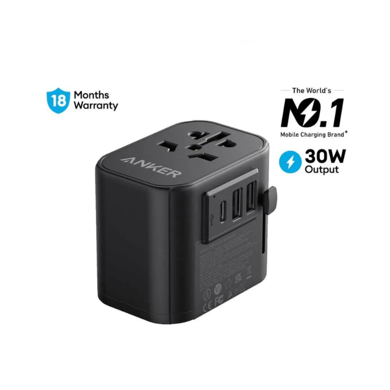 Anker 312 PowerExtend USB-C Travel adapter 30W Black A9212K11