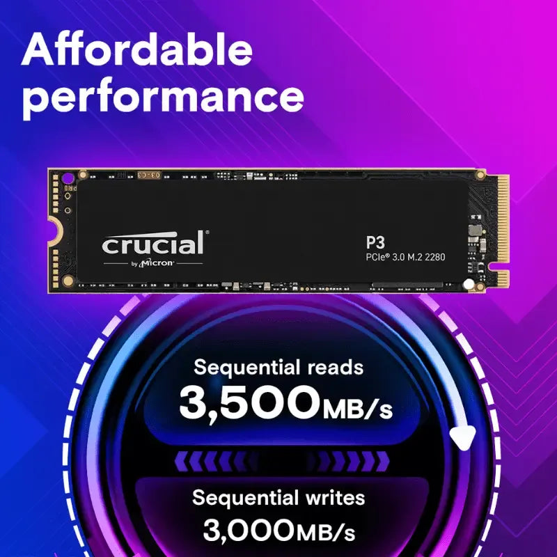 Crucial P3 2TB NVMe M.2 2280 SSD