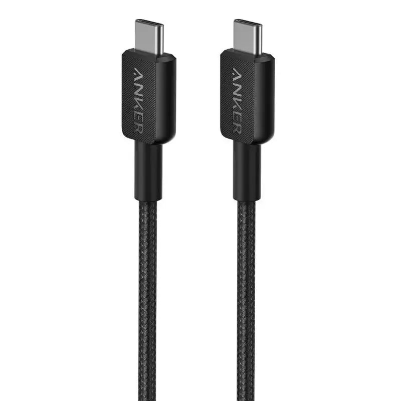 Anker 322 USB-C to USB-C Cable (6ft Braided) Black A81F6H11