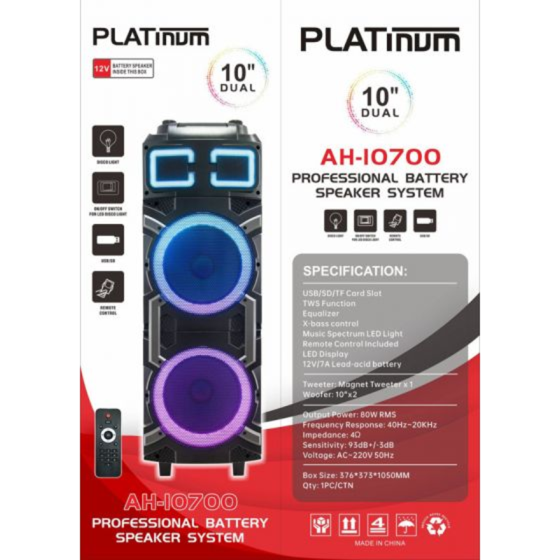 SUB Platinum AH 10700 Charger