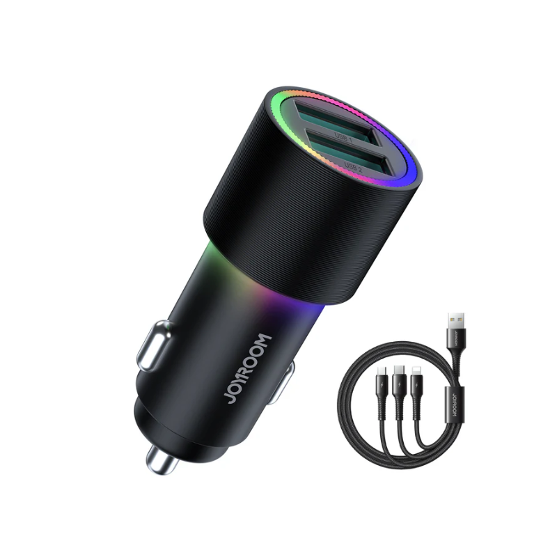 JOYROOM Fast Car Charger 4.8A Dual Port USB A JR CL10
